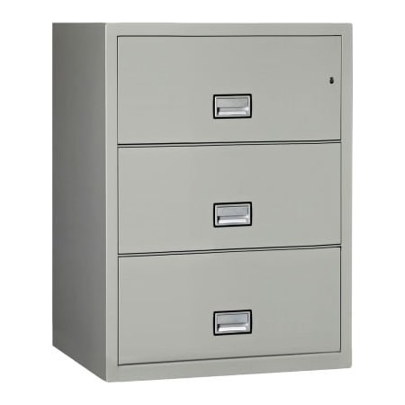 Phoenix Safe International Phoenix Safe Lateral 31" 3-Drawer Fire and Water Resistant File Cabinet, Light Gray - LAT3W31LG LAT3W31LG